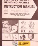 Harig Steptool Relief Grinding Instructions Manual